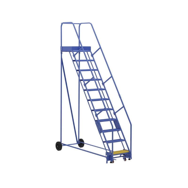 Vestil LAD-11-21-P Steel Rolling Warehouse Ladder