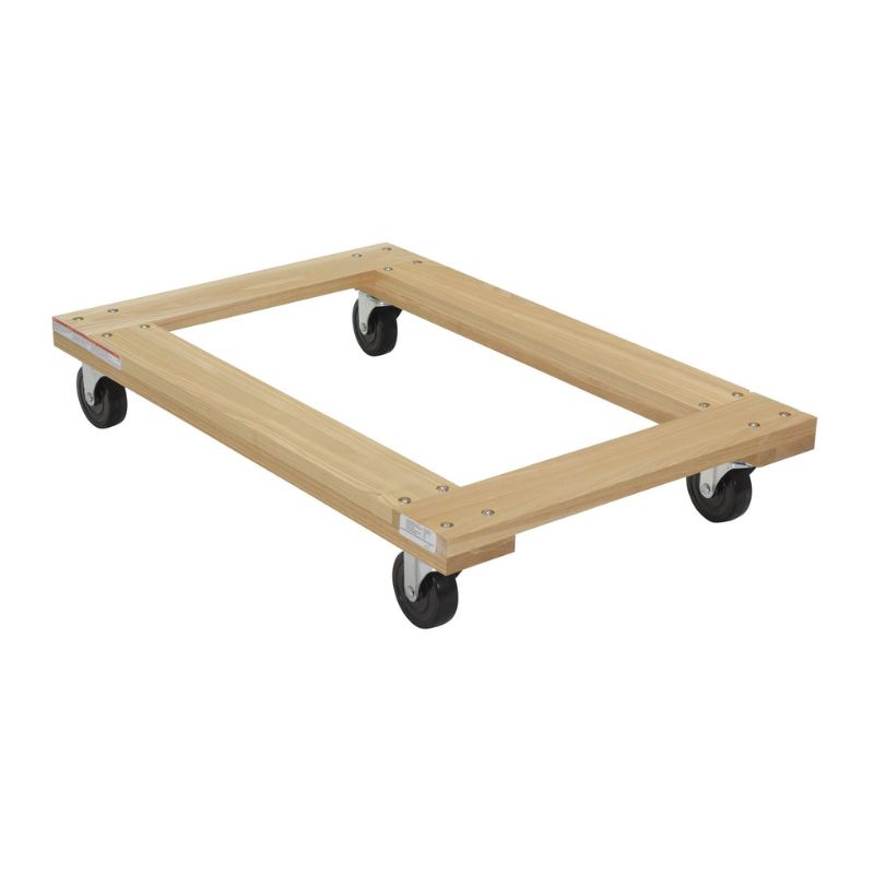 Vestil HDOF-2436-12-NM Hardwood Open Deck Dolly with Non Marking Casters