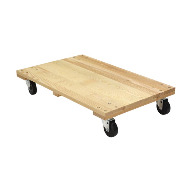 Vestil HDOS-2436-12-NM Hardwood Solid Deck Dolly with Non Marking Casters