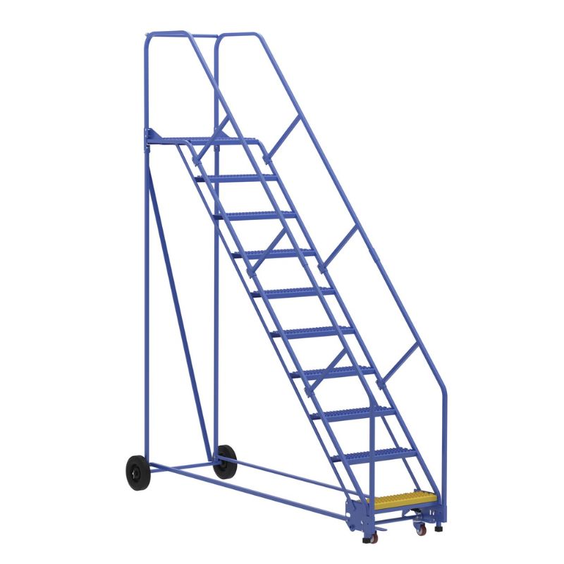 Vestil LAD-10-21-G-EZ Steel Rolling Warehouse Ladder