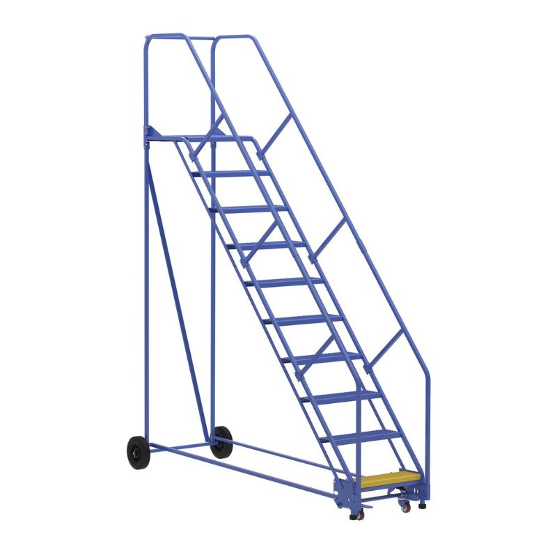 Vestil LAD-10-21-P-EZ Steel Rolling Warehouse Ladder