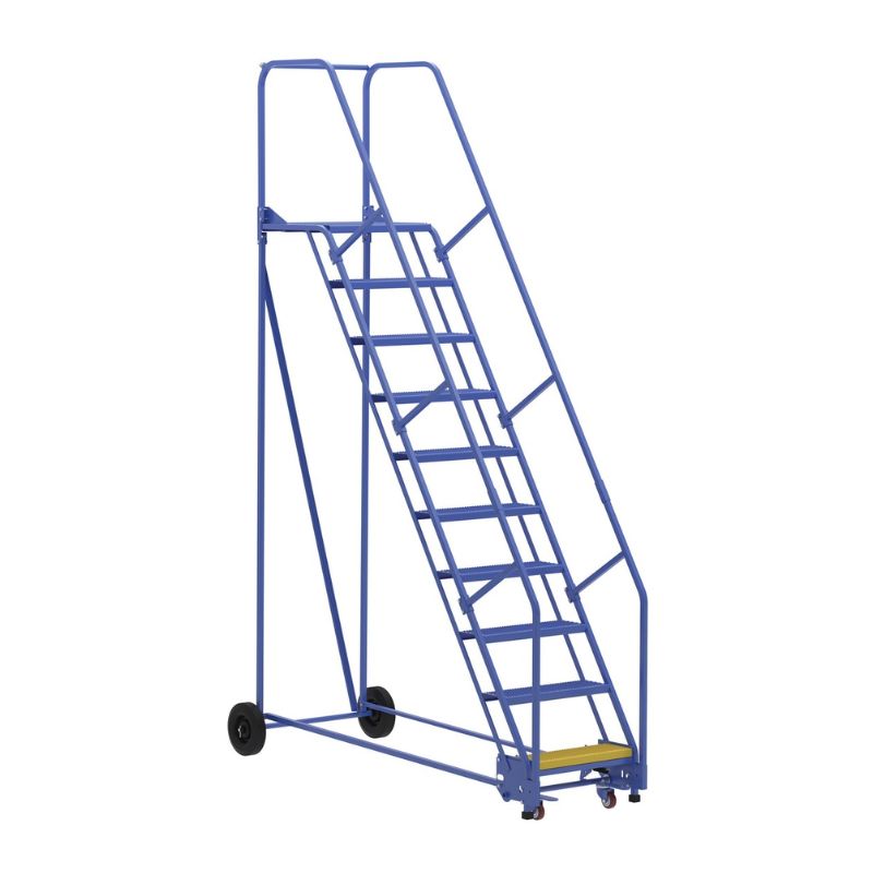 Vestil LAD-10-21-P Steel Rolling Warehouse Ladder