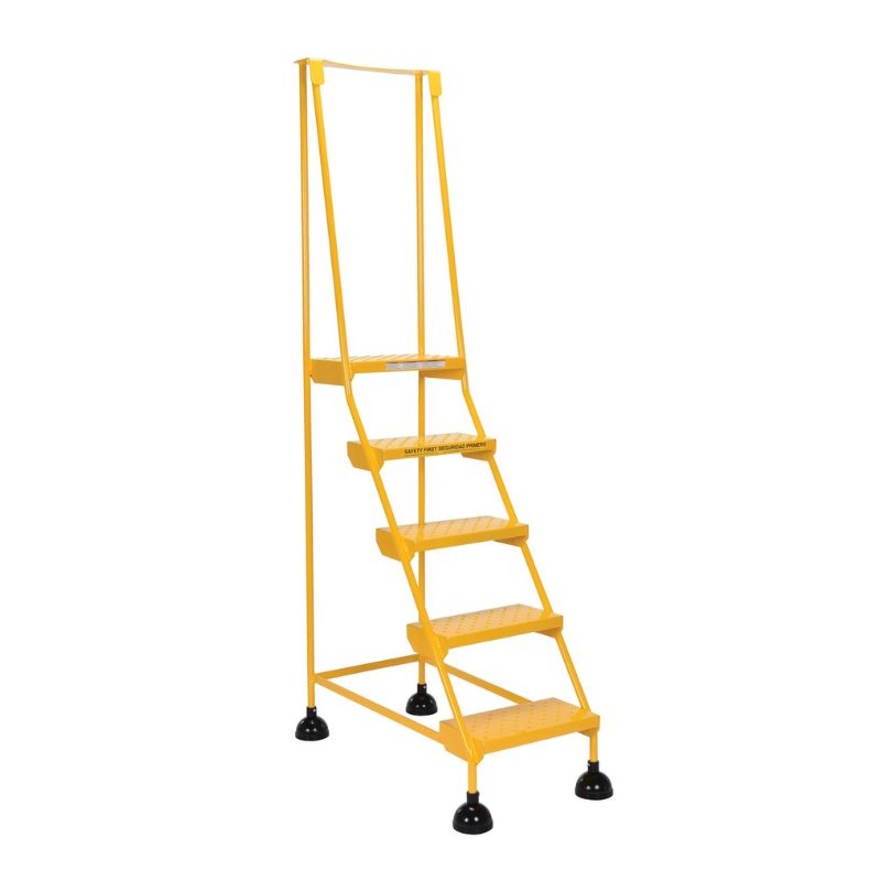 Vestil LAD-5-Y-P Steel Commercial Spring Loaded Ladders
