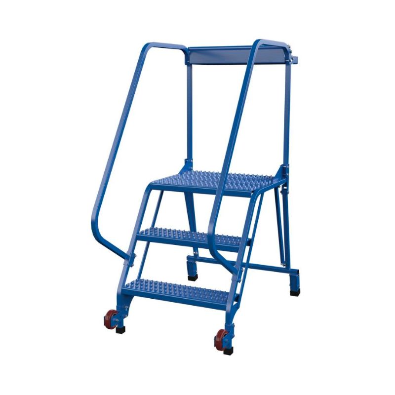 Vestil LAD-TRS-60-3-G Steel Tip-N-Roll Ladder