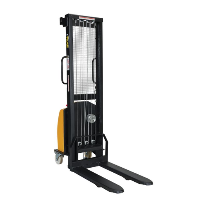 Vestil Vws-770-Ff-Dc Steel Stacker With Fixed Dc Powered Winch