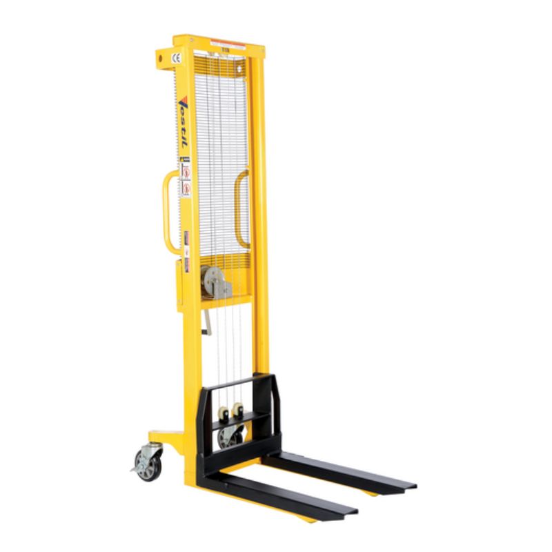 Vestil Vws-770-Ff Steel Stacker With Fixed Manual Hand Winch