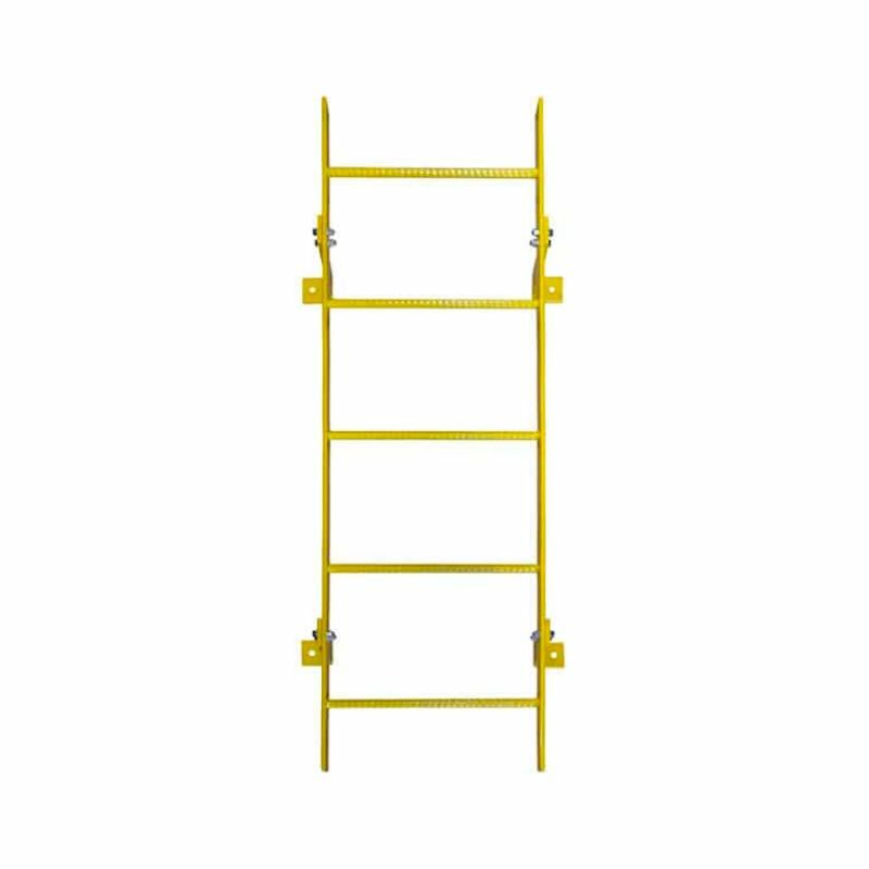 Ballymore WLFS0109-Y 9-Rung Yellow Steel Fixed Safety Ladder