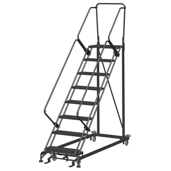 Ballymore HDS-7 7-Step Gray Steel Heavy-Duty Stairway Slope Ladder