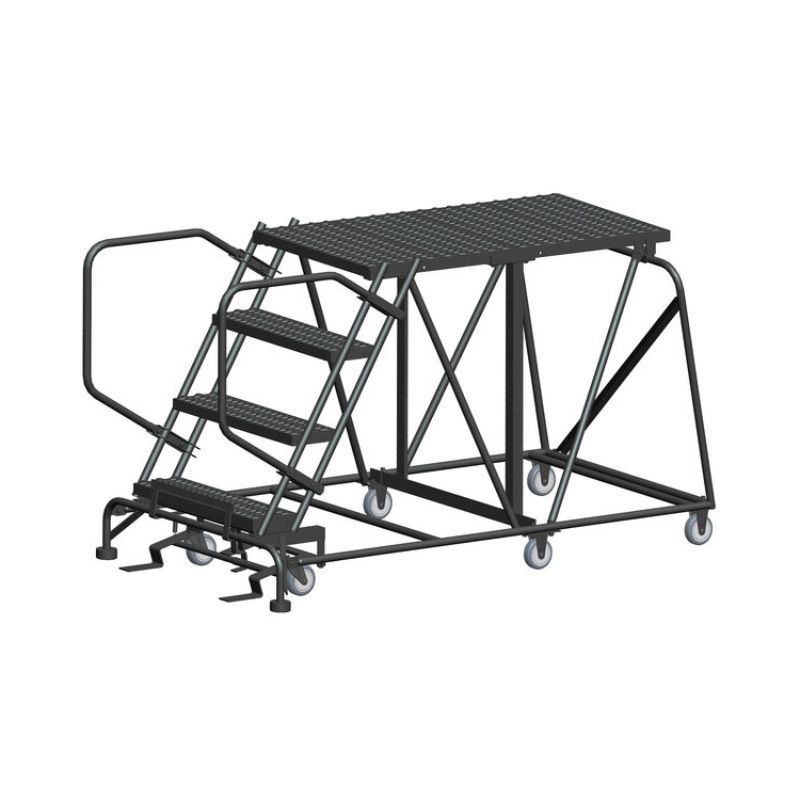 Ballymore SNR4-3648 4-Step Heavy-Duty Steel Mobile Work Platform