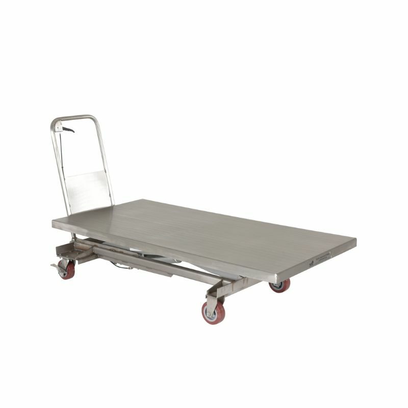 Vestil CART-1000-LD-PSS Partially Stainless Steel Hydraulic Elevating Cart