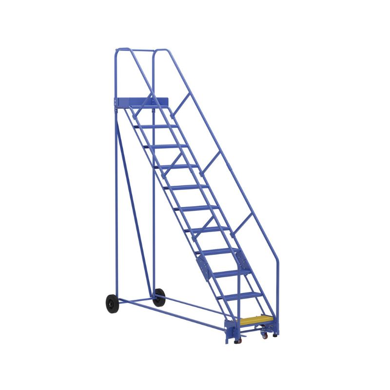 Vestil LAD-11-14-P-EZ Steel Rolling Warehouse Ladder