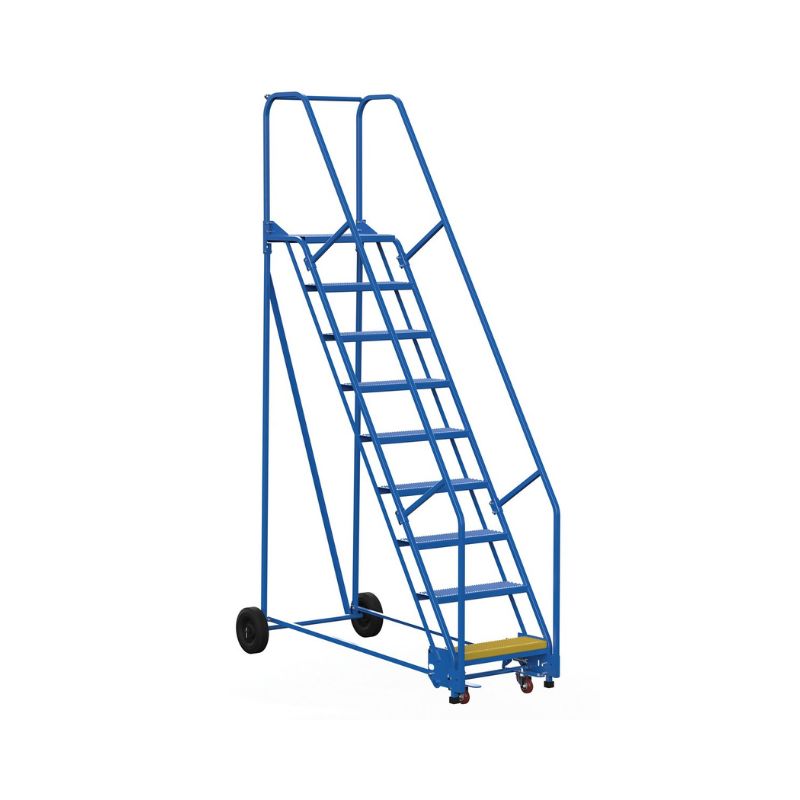 Vestil LAD-9-14-P Steel Rolling Warehouse Ladder